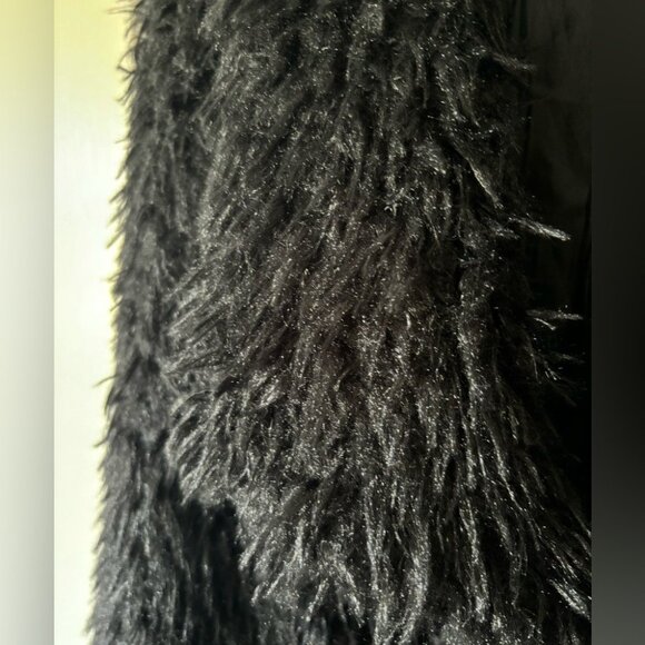 Love Culture Faux Fur Waterfall Open-Front Vest, Women's Medium - Picture 2 of 4